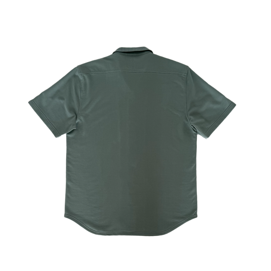 Sage Green knitted bowling shirt