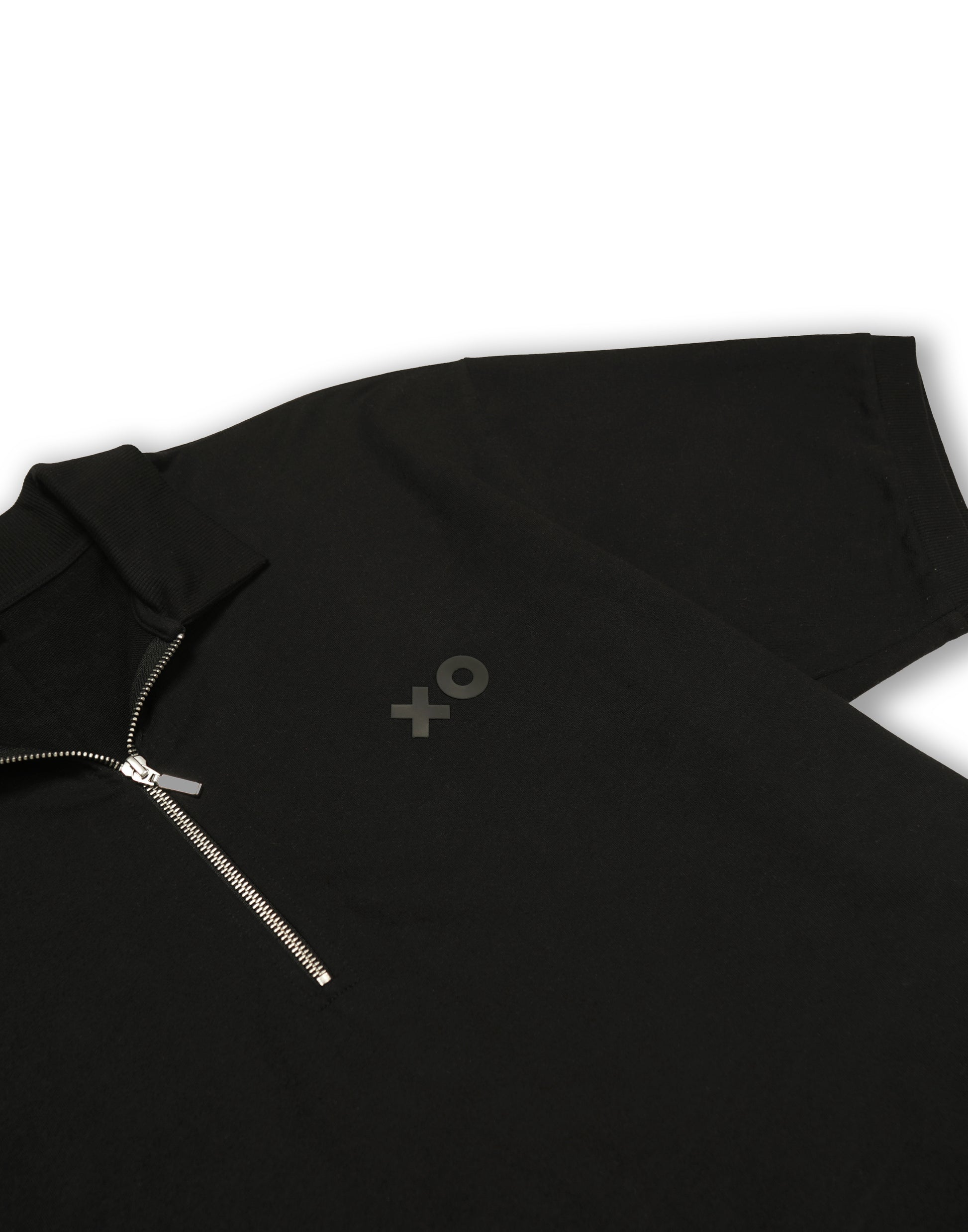 Black Zipper Tee