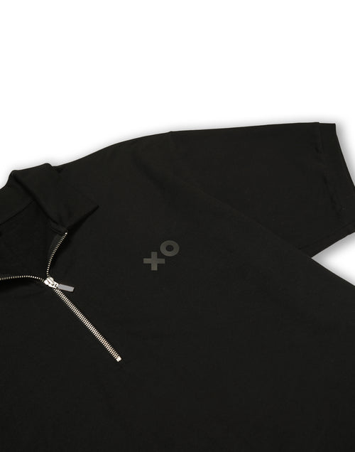Black Zipper Tee