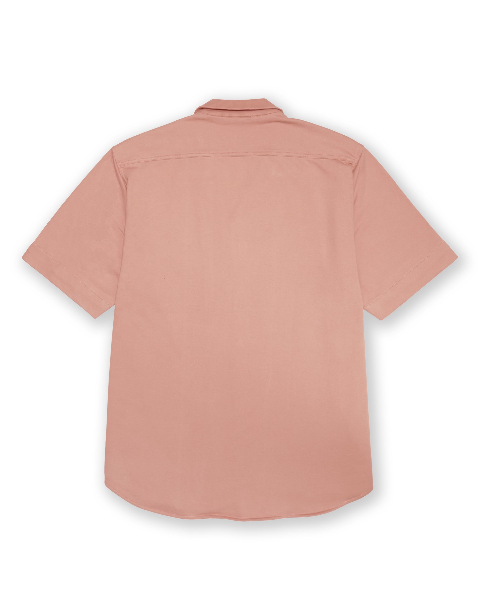 Peach Knitted Bowling Shirt